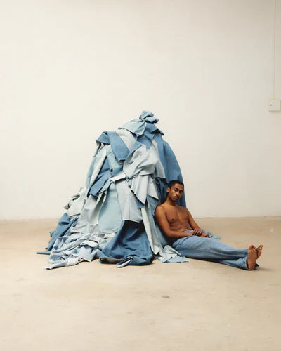 Denim over denim.