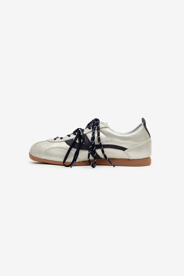 GEMINI LEATHER SILVER NAVY WO