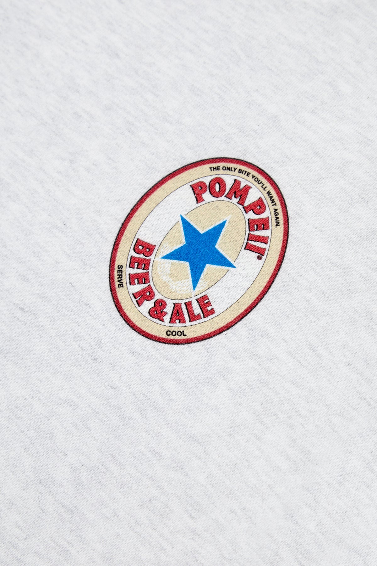 LIGHT GREY MELANGE POMPEII BEER TEE