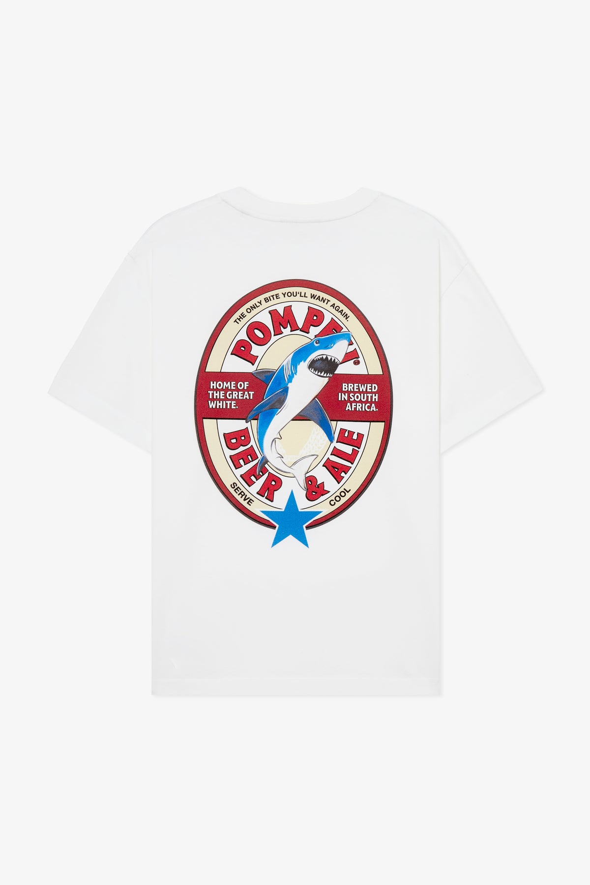 WHITE POMPEII BEER TEE