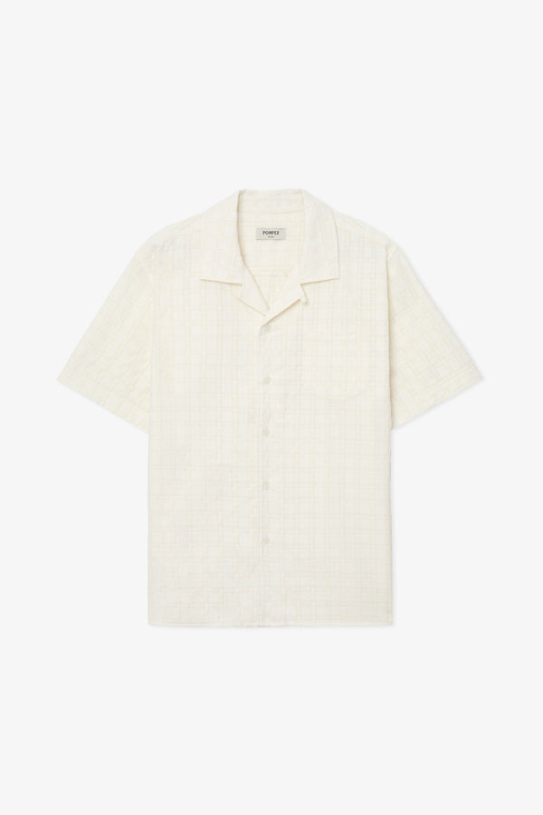 CREAM IKAT SHIRT