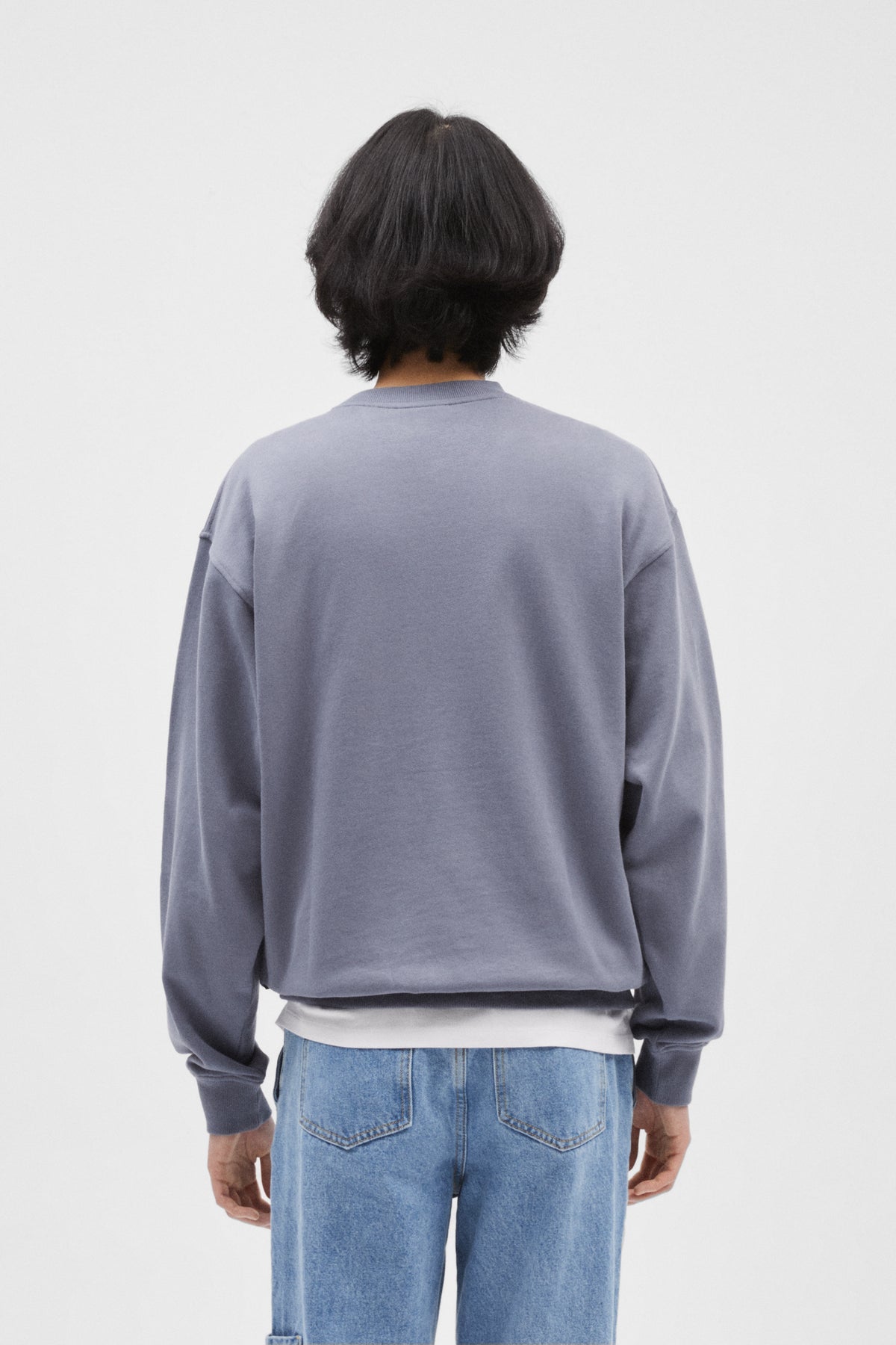 STEEL GREY LOGO CREWNECK SWEAT