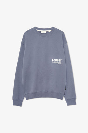 STEEL GREY LOGO CREWNECK SWEAT