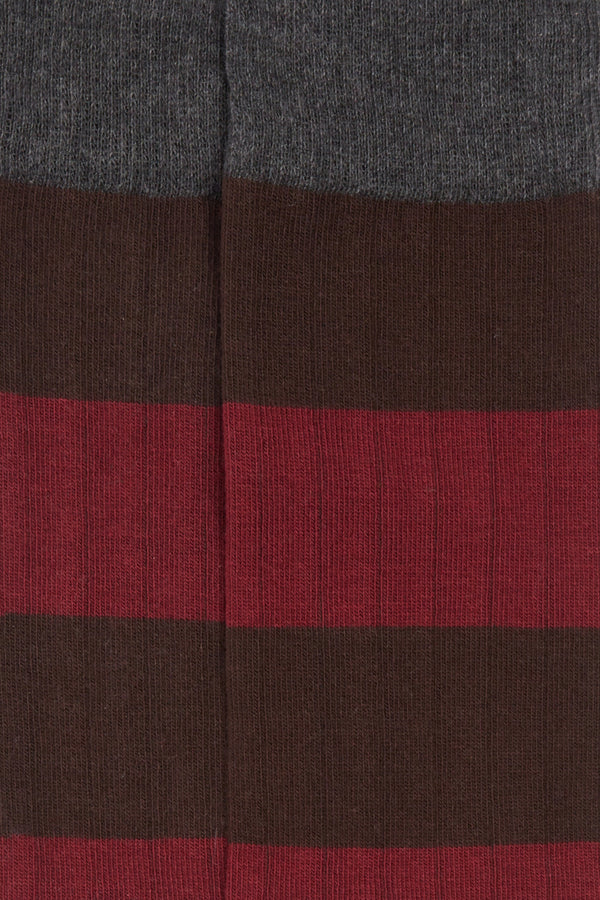 STRIPES CACAO BURGUNDY