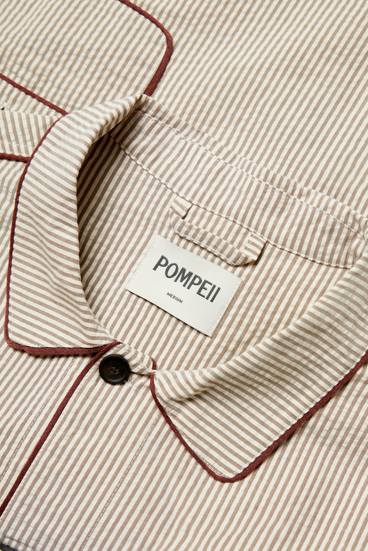 STRIPES STRUCTURED CREAM CHORE JACKET